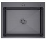 Erga HD, 1 kamrás acél mosogató 600x500x215 mm, grafit, ERG-MLS-HD6050B (ERG-MLS-HD6050B)