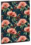 Ars Una virágos Flowery Green A/4 extra kapcsos füzet sima (53804198)