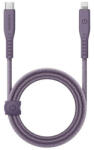 Energea Flow C94 USB-C / Lightning MFI szövet gyorstöltő- és adatkábel, 1.5m, 60W, 3A, lila (CBL-FLCL-PUR150M)