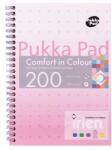 Pukka Pad Spirálfüzet, A5, vonalas, 100 lap, PUKKA PAD „Irlen Jotta Rose (PUPIRJA5R)