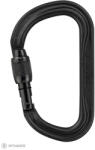 Petzl VULCAN SCREW LOCK acél karabiner, fekete