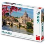 Dino Puzzle cu dinozauri din Bazilica Sfântul Petru, 500 de piese (502802) Puzzle