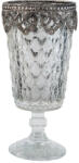 Clayre & Eef Suport lumanare sticla metal 8x16 cm (6GL1852)