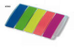 ConCorde Semne de carte autoadezive PP 12x48, 5mm 5 culori neon 5x20 coli Concorde (A0979)