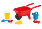 DOLU Jucării de nisip - roabă din plastic roșie, 7 buc (OLP10873033)