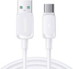 JOYROOM Cablu pentru incarcare si transfer de date S-AC027A14, USB/USB-C, 3A, 1.2m, Alb (34002)