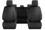 DeluxeBoss Set Huse Scaune Auto DeluxeBoss Classico, pentru bancheta rabatabila fractionata, 11 piese, negru - gri