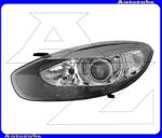 RENAULT FLUENCE 2012.09-től Fényszóró bal (H7/H7) fekete házas, motorral DEPO 551-1185LMLEMN2