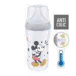 Nuk Baba cumisüveg NUK Perfect Match MICKEY Temperature Control 260 ml grey