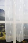  (2 méret 3 szín) R-6467 hullám mintás voile függöny 300cm -103 Ecru