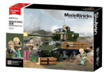 Sluban Army - 2 az 1-ben M4A3 Sherman közepes harckocsi építőjáték készlet (M38-B1110)