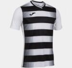 Joma EUROPA V SHORT SLEEVE T-SHIRT dressz / póló fehér fekete 2XL