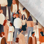 Takoy Szabadidő anyag/ futter Takoy 150cm különböző emberek - illusztráció