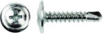 Evotools Surub Autoforant cu Cap Plat si Saiba (PD) - Cantitate 100 (a00076)