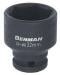 BENMAN 71553 - IMPACT dugókulcs, fekete, 1/2", 38mmL, 25mm (71553)