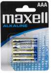 Maxell Mikroceruza elem AAA LR03 Alkaline 1, 5V 4 db/bliszter (18721)