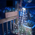 Koopman 80 LED-es fényfüzér hidegfehér kültéri elemes, timer, 8 program, 4 m, micro led (AX9730720)