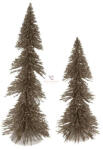 Decoration & Design Fenyő dekoráció műanyag 20cm+14, 5cm pezsgő 2 db / szett karácsonyi falu kellék (DD56543)