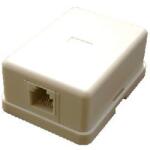 Datacom Tel. priză simplă deasupra tencuielii - 1 x RJ11 (2305)