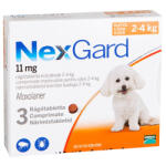 Merial NexGard comprimate masticabile, 2-4 kg, 3 comprimate