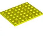 LEGO® 3036c236 - LEGO neon sárga lap 6 x 8 méretű (3036c236)