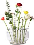 Fritz Hansen Ваза IKEBANA 24 см, сребриста, стъкло, Fritz Hansen (FH840147)