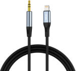  VFAN L05 Lightning 3.5mm-es mini jack 3.5mm-es AUX kábel, 1m (szürke) (L05)