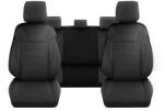 DeluxeBoss Set Huse Scaune Auto pentru Land Rover Defender - DeluxeBoss Classico, pentru bancheta rabatabila fractionata, 11 piese, negru gri