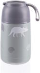 Zopa étel termosz - rozsdamentes acél, szilikon fogantyúval 620 ml - dínó