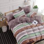 Ralex Pachet economic lenjerie pat dublu Finet 6 piese + 2 perne matlasate 50x70 cm + pilota 200x215 cm primavara toamna (M346) Lenjerie de pat