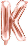  Fólia lufi betű ''K'', 35 cm, rózsaarany (FB2M-K-019R)