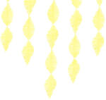  Krepppapír rojtos füzér, sárga, 3m (GLK1-084)