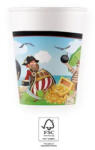  Kalóz Island papír pohár 8 db-os 200 ml FSC (PNN93966) - decorit