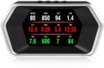 Techstar Aparat diagnosticare si afisaj informatii bord, Head Up Display Techstar® OBD II, GPS Dual System, P 17, 9 tipuri de afisaj, Viteză, RPM, Alarmă de supraviteză, Temperatura apei (SKU2816)