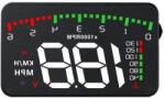 Techstar Ecran HUD Techstar® Head-Up Display, Proiector Parbriz, Afisare Multiple Informatii, Conexiune OBD2 (SKU1293)