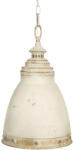 Clayre & Eef Lustra metal alb bej 28x45 cm, E14 (6LMP701W)