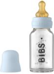 BIBS Set complet biberon din sticla anticolici 110 ml Baby Blue BIBS (5013231)