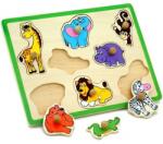 Viga Toys Дървен пъзел с дръжки Животни Африка (vig50019)