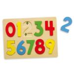 Viga Toys Дървен пъзел Числата 123 (vig58545)
