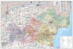Mapmedia Карта на Североизточен район (b203)