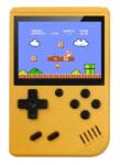Planet Tech Преносима игрална ретро конзола с цветен дисплей и 400 игри, TV Out, Жълт (retroPC Yellow)
