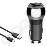 LDNIO autós töltő USB+Type-C aljzat (36W, PD gyorstöltő + Type-C kábel) EZÜST