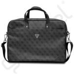 CG Mobile GUESS 4G TRIANGLE LAPTOP/NOTEBOOK táska (univerzális, ECO bőr hatású, vállpánt, 15-16" méret) FEKETE