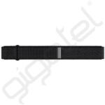 Samsung pótszíj (egyedi méret, M/L méret, textil, prémium) FEKETE