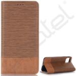 Silverline Tok álló, bőr hatású (FLIP, oldalra nyíló, asztali tartó, textil hatás) VILÁGOSBARNA - extratelgsm - 1 499 Ft