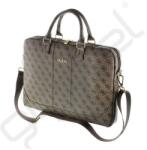 CG Mobile GUESS 4G UPTOWN LAPTOP/NOTEBOOK táska (univerzális, bőr hatású, vállpánt, 15" méret) BARNA