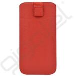 Silverline Tok álló, bőr hatású (univerzális, övre fűzhető, kihúzható tépőzáras, 6.9" méret) PIROS