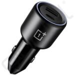 OnePlus autós töltő USB+Type-C aljzat (80W, PD gyorstöltő) FEKETE