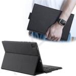Dux Ducis tok álló, bőr hatású (FLIP, bluetooth billentyűzet, asztali tartó, QWERTY, angol nyelvű) FEKETE - extratelgsm - 19 999 Ft
