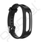 Silverline Pótszíj (egyedi méret, szilikon) FEKETE Huawei Band 4e